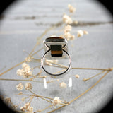 Tiger Eye sterling silver ring