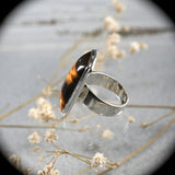 Tiger Eye sterling silver ring