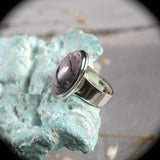 Bertrandite Tiffany stone ring