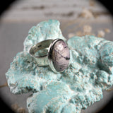 Bertrandite Tiffany stone ring