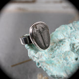 Trilobite Fossil sterling silver ring