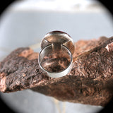 Eudialyte sterling silver ring