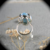 Natural Turquoise sterling silver ring