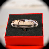 Bertrandite Tiffany stone Sterling silver ring