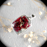 Eudialyte sterling silver pendant