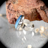 Swedish Blue gemstone sterling silver ring