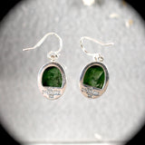 Chrome Diopside sterling silver earrings