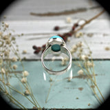 Natural Turquoise sterling silver ring