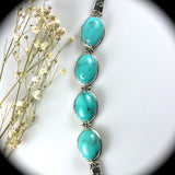 Turquoise sterling silver bracelet