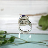 Lapis Lazuli sterling silver ring - Rusmineral cabochons&jewelry