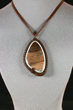 Picture Jasper leather necklace - Rusmineral cabochons&jewelry - 3