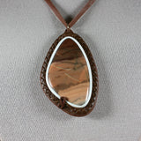 Picture Jasper leather necklace - Rusmineral cabochons&jewelry - 2