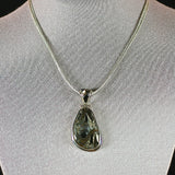 Simbircite Pyrite Drusy pendant with inlaid bail - Rusmineral cabochons&jewelry - 6