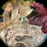 Chrysoprase sterling silver ring