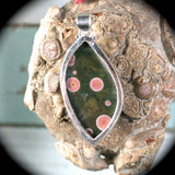 Ocean Jasper sterling silver pendant