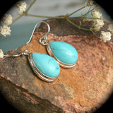 Turquoise sterling silver earrings