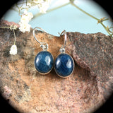 Blue Kyanite sterling silver earrings