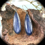 Blue Kyanite sterling silver earrings