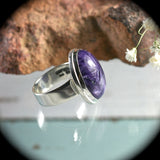 Charoite Sterling Silver ring