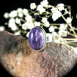 Charoite Sterling Silver ring