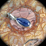 Blue Kyanite sterling silver pendant