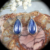 Blue Kyanite sterling silver earrings