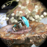 Amazonite sterling silver ring