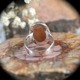 Sun Stone sterling silver ring