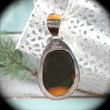 Simbircite Pyrite Drusy pendant with inlaid bail - Rusmineral cabochons&jewelry - 5