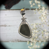 Pyrite Druzy sterling silver pendant - Rusmineral cabochons&jewelry - 5