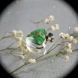 Variscite sterling silver pendant with inlaid bail