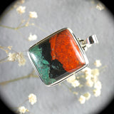 Sonora Chrysocolla sterling silver pendant