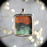 Sonora Chrysocolla sterling silver pendant