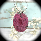 Two sides polished oval eudialyte pendant drilled - Rusmineral cabochons&jewelry - 3
