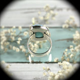 Natural Turquoise sterling silver ring - Rusmineral cabochons&jewelry - 5