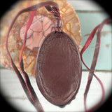 Pyritized ammonite fossil leather pendant - Rusmineral cabochons&jewelry - 6