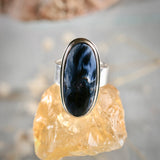 Pietersite sterling silver ring