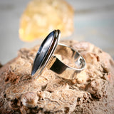 Pietersite sterling silver ring