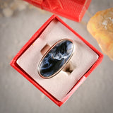 Pietersite sterling silver ring